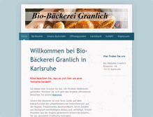 Tablet Screenshot of bio-baeckerei.info